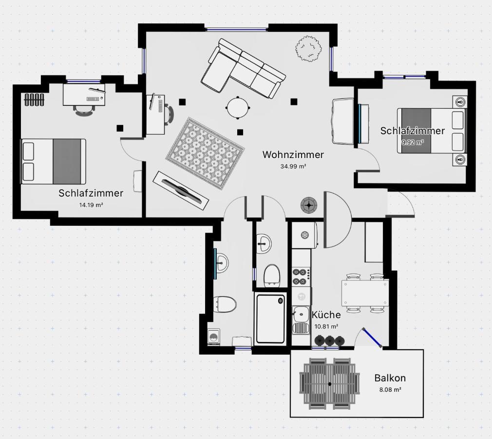 Wölkchen - Wohnung mit Balkon, Holzdielen&TV Bremerhaven Exterior foto